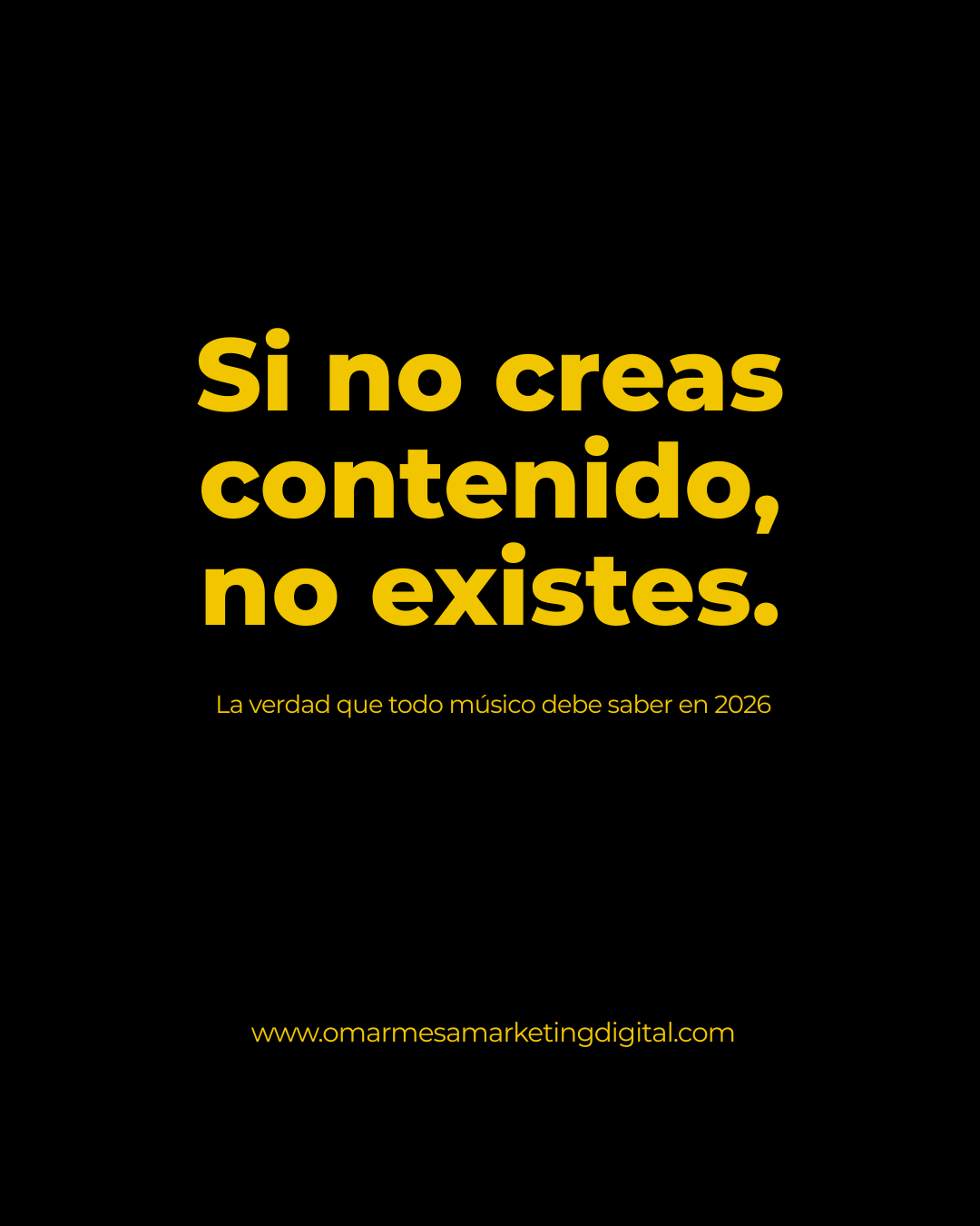 Bold Yellow Typography on Black Background