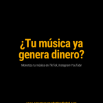 Minimalist Music Monetization Post - Black Background